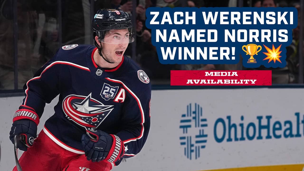 NORRIS TROPHY SECURED! 🏆 Zach Werenski Reflects on Winning the NHL's Top Defenseman Award💥