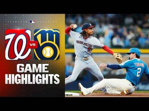 Nationals vs. Brewers Game Highlights (4/12/26) | MLB Highlights
