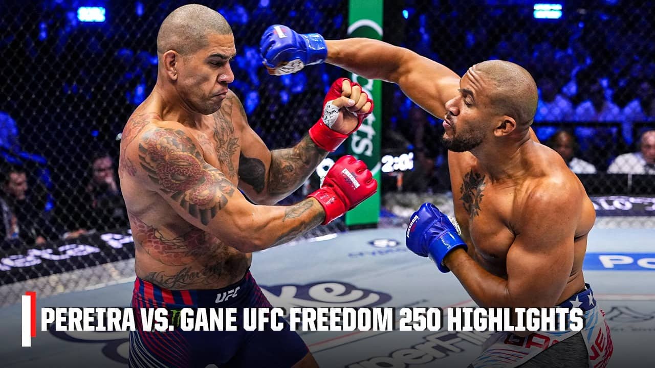 UFC Freedom 250 Highlights: Alex Pereira vs. Ciryl Gane | ESPN MMA