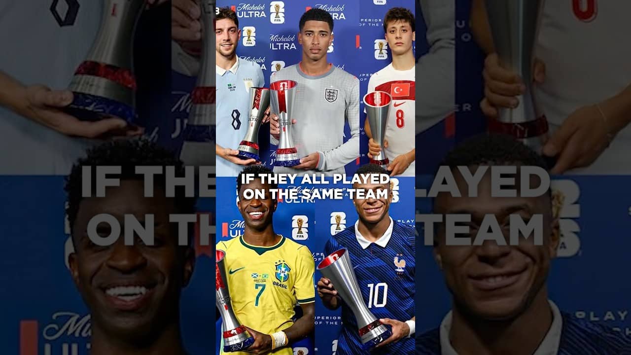 Imagine if Vini Jr., Mbappé & Bellingham were all on the SAME team… 😳🤯🔥