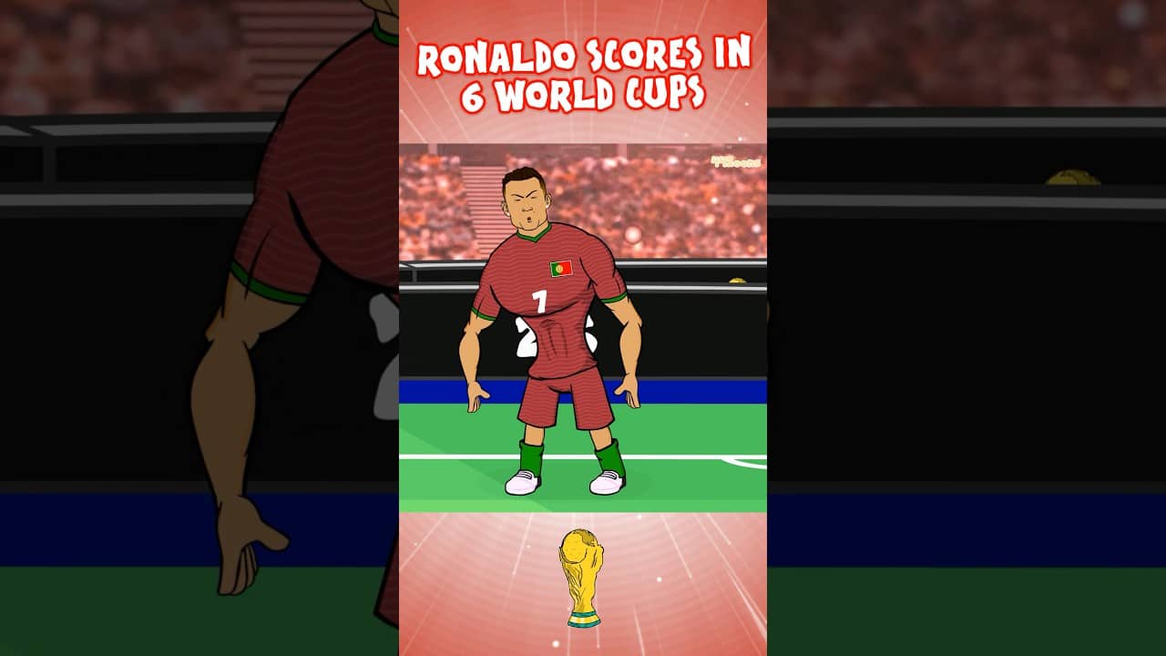 Ronaldo scores in 6 World Cups🏆 #worldcup #ronaldo #football