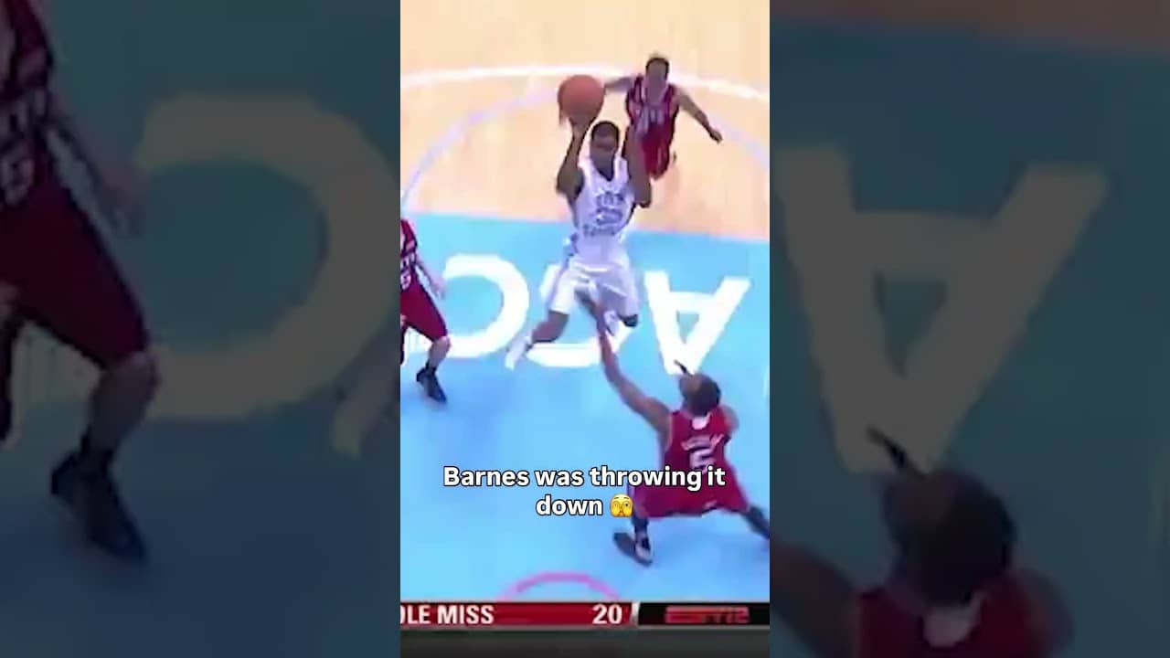 Harrison Barnes has hops 😤 #unc #accbasketball #collegebasketball