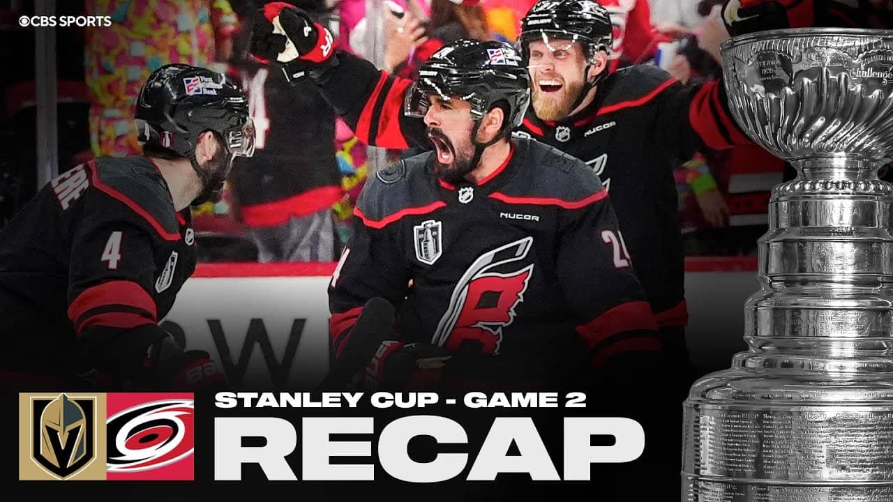 Hurricanes STUN Golden Knights with OT winner, series tied 1-1 | 2026 Stanley Cup Final