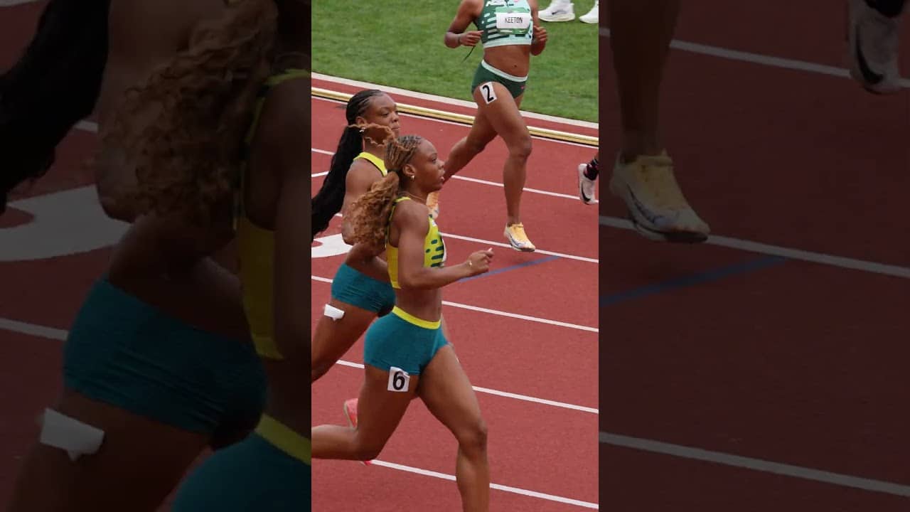 The twin sisters are World U20 bound 🥹❤️ Mia & Mariah Maxwell go 1-2 in the 100m to earn their spots