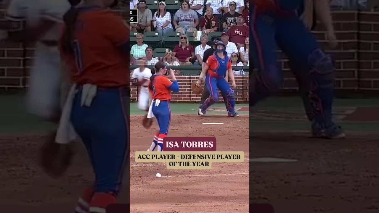 Isa Torres did it ALL this season 👏 #floridastate #collegesoftball #accsoftball #softball