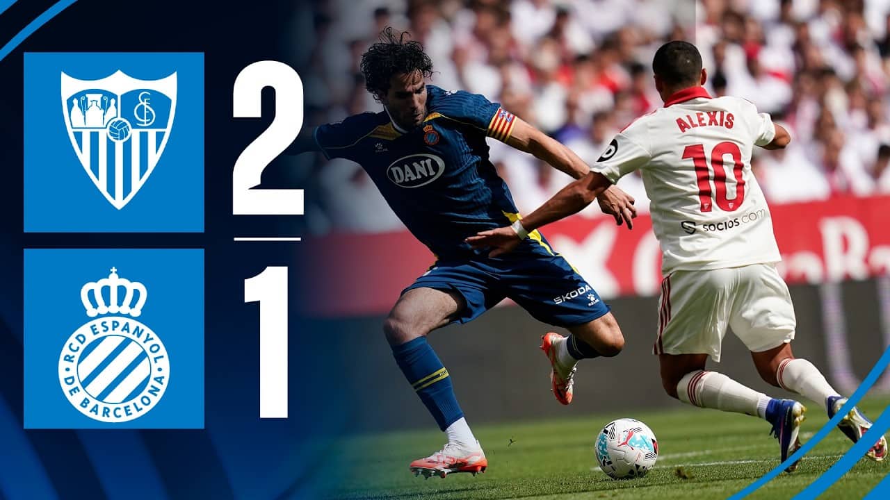 ⚽ RESUM J36 Sevilla 2-1 Espanyol #LaLigaHighlights