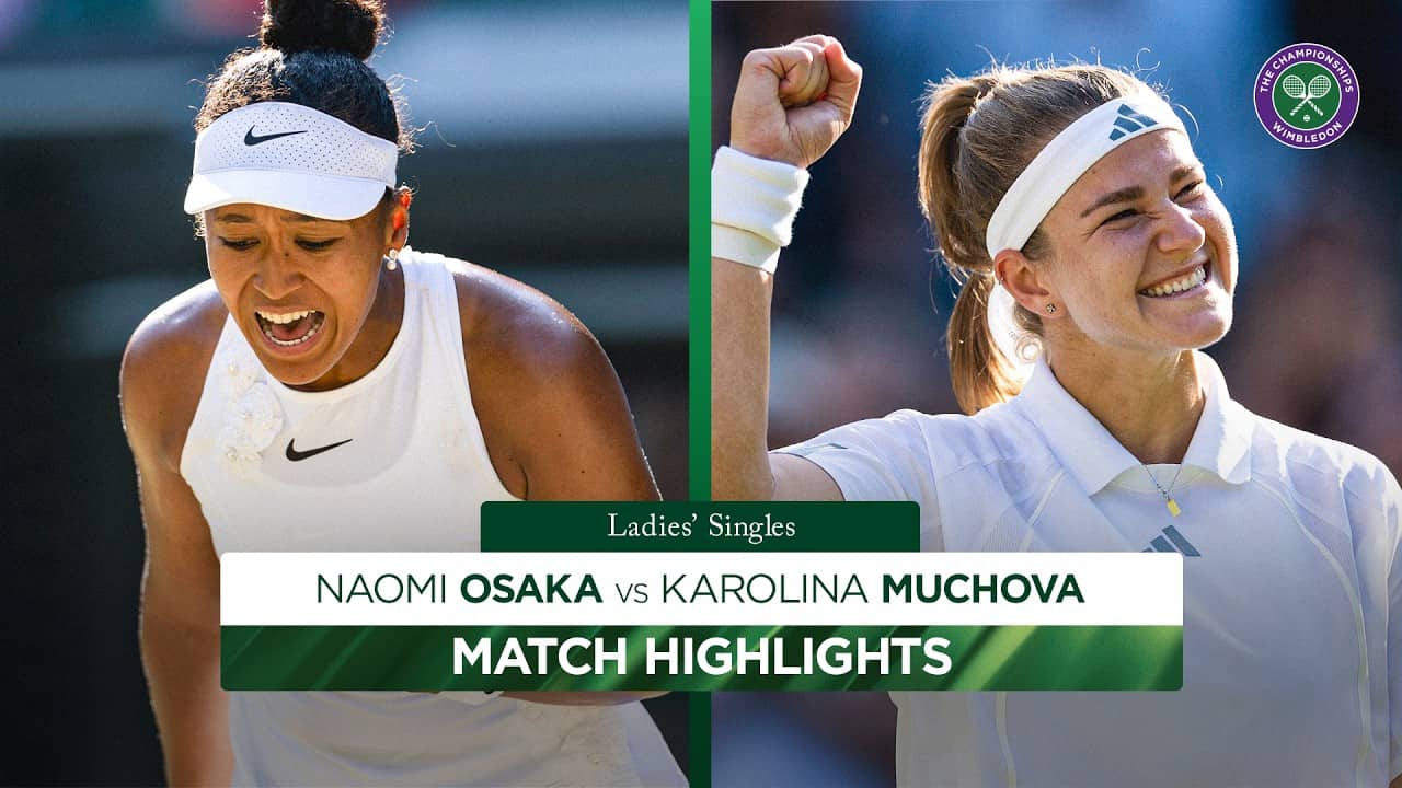 FIRING into the semi-finals 🔥 | Naomi Osaka vs Karolina Muchova | Highlights | Wimbledon 2026