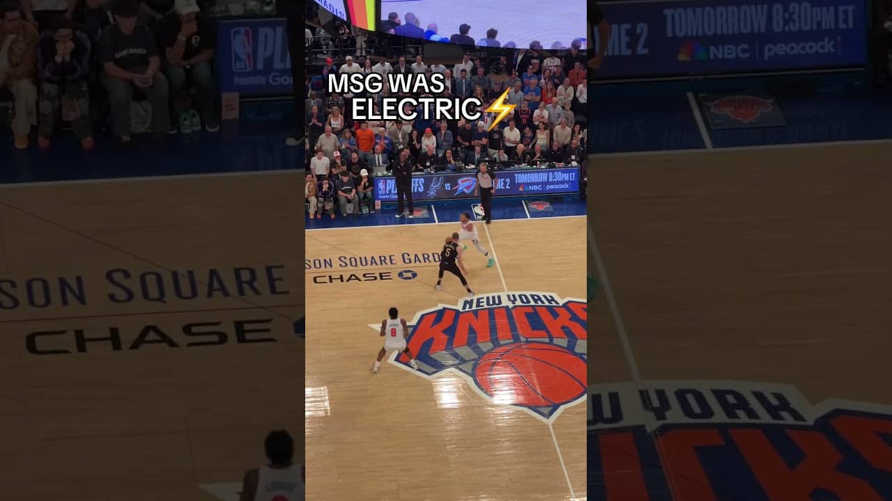 no bad seats in the garden ‼️ #nba #nyknicks #nbaplayoffs