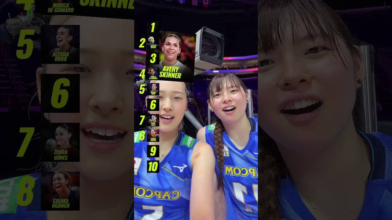 Yoshino Sato 🤝 Nichika Yamada Time to rank some volleyball takes 👀🏐 #volleyball #japan #vnl2026 #vnl