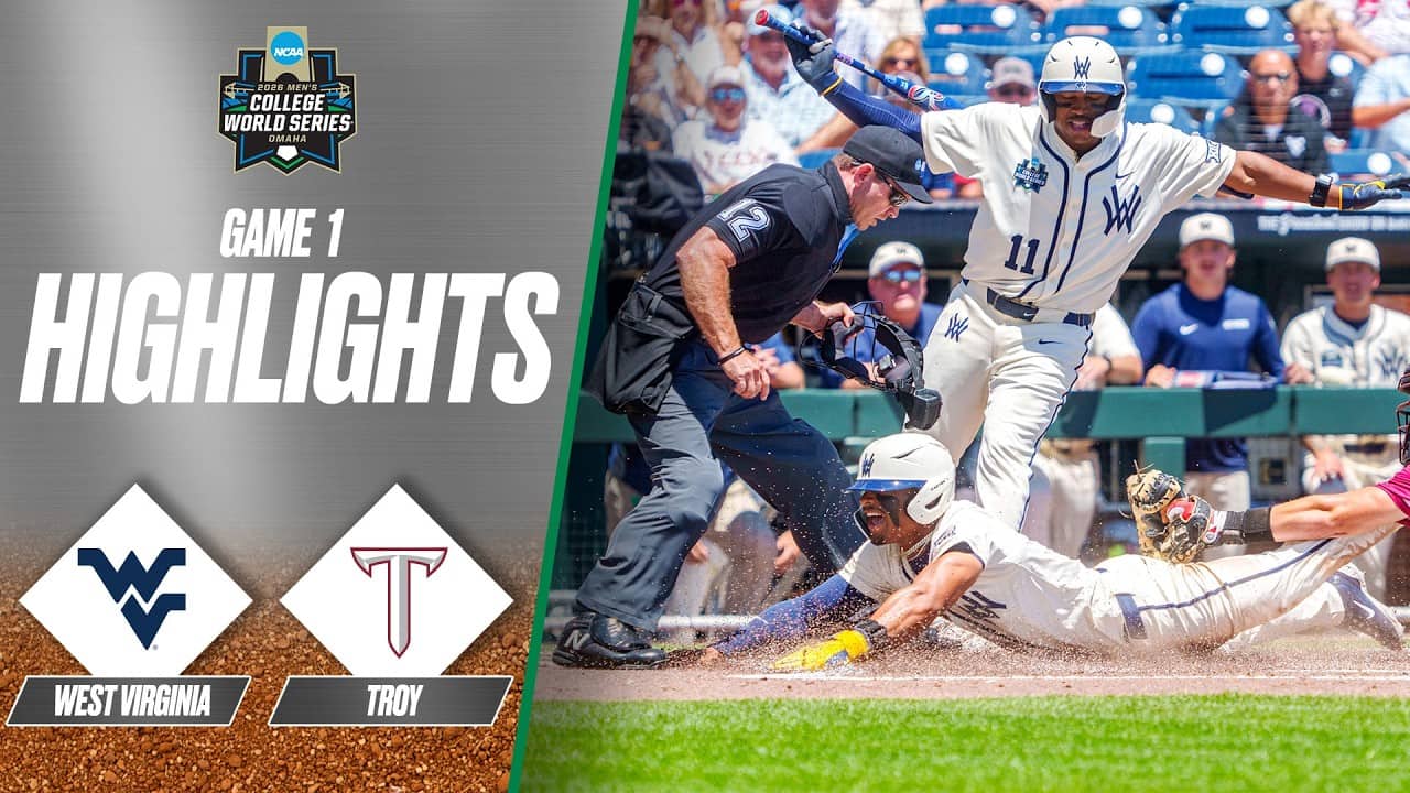 West Virginia vs. Troy: 2026 Men's College World Series | Extended highlights