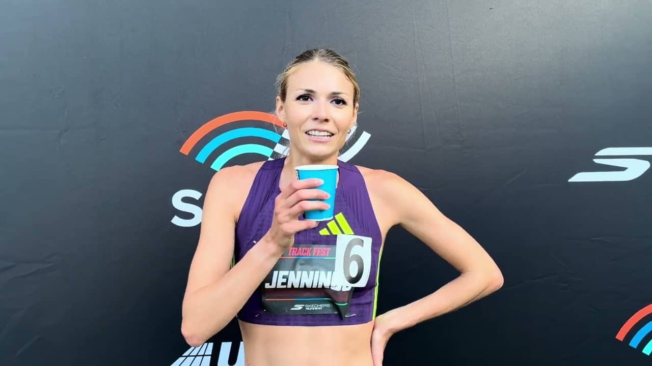 Gabbi Jennings 2nd Place Steeplechase Sound Running LA Track Fest