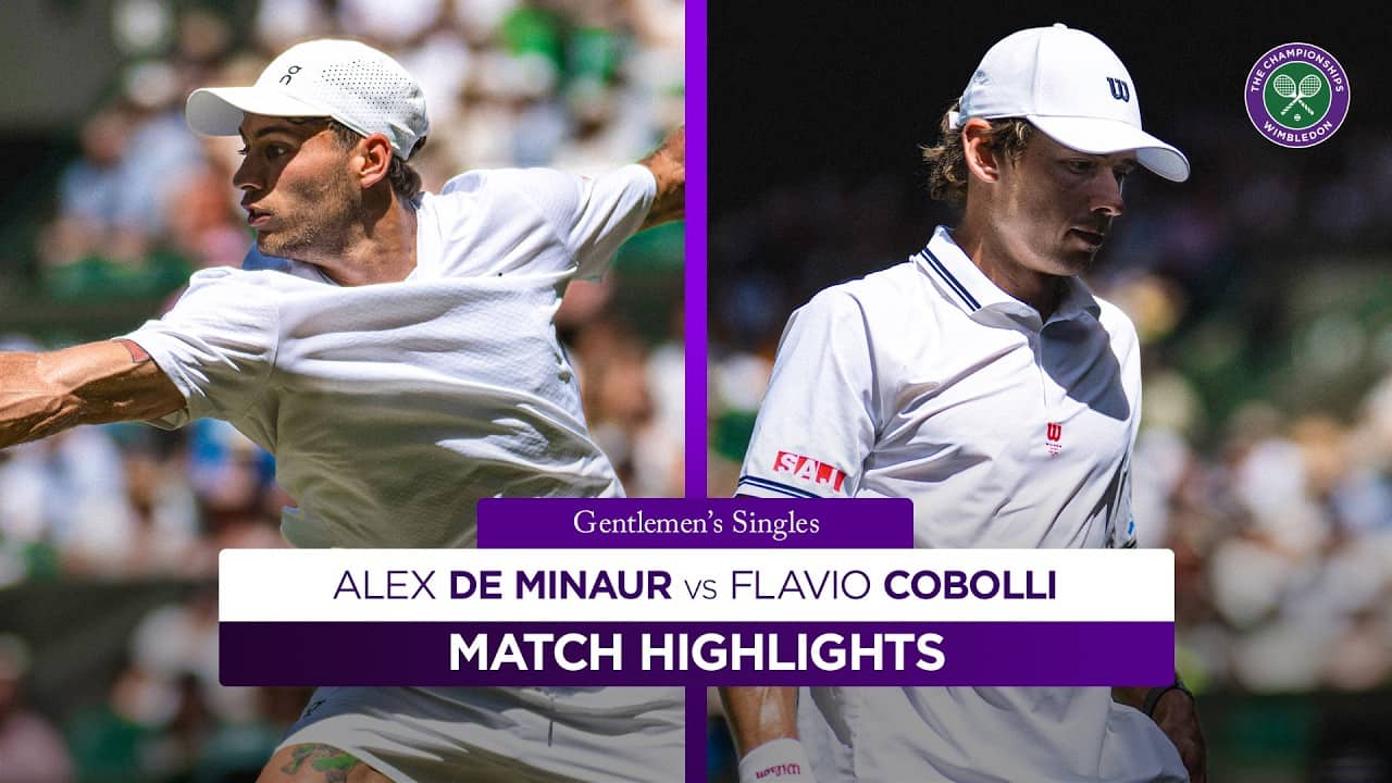 A perfect duel! ⚔️ | Alex de Minaur v Flavio Cobolli | Highlights | Wimbledon 2026