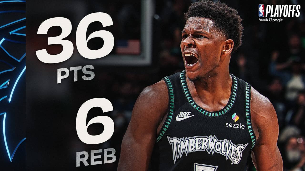 Anthony Edwards is Tied for the  4th Most 30+ PT Playoff Games in NBA History! | May 10, 2026