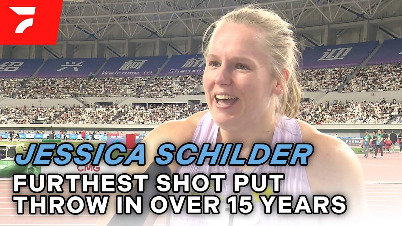 Jessica Schilder Goes 21.09m For The Longest Women's Shot Put In Over 15 Years in Shanghai