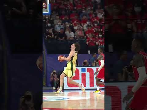 Josh Giddey caught a body 😳 #FIBAWC