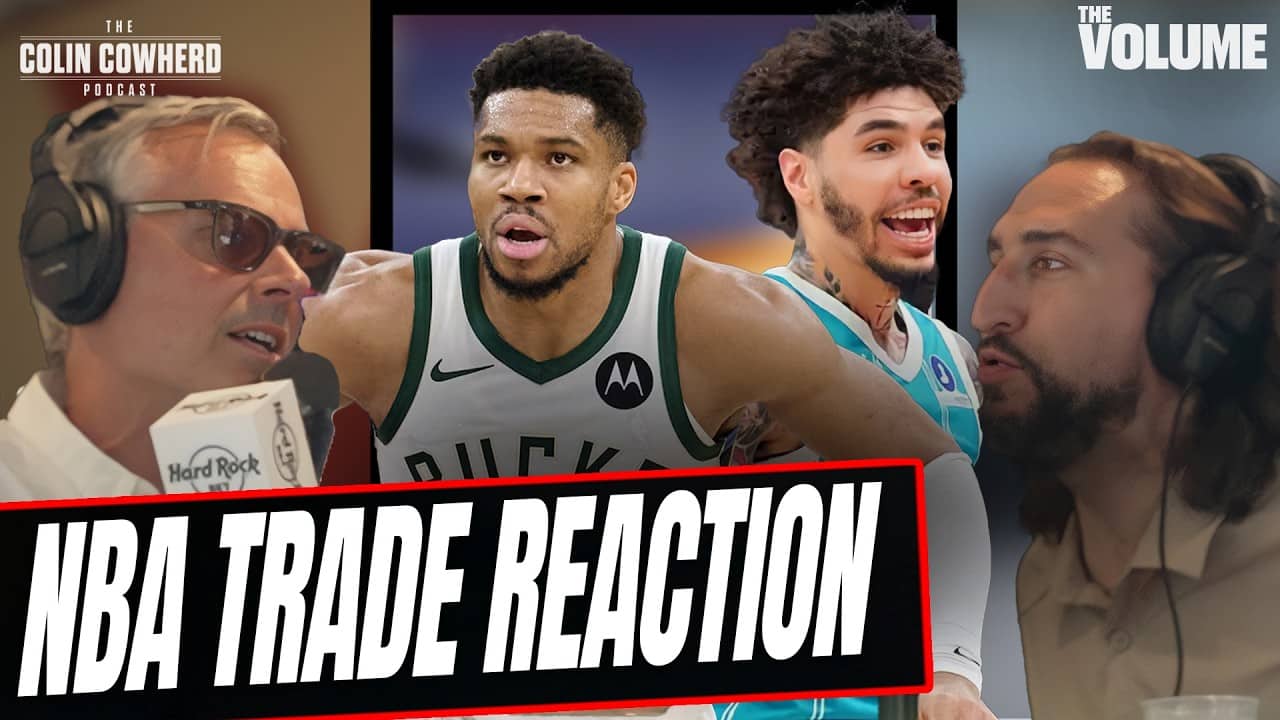 Nick Wright TRADE REACTIONS: Giannis Heat-Bucks & LaMelo Timberwolves-Hornets | Colin Cowherd NBA