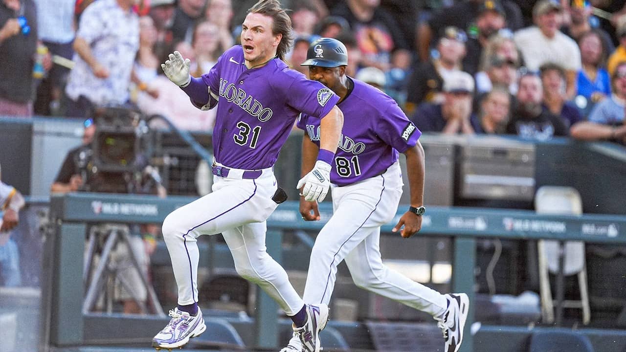 LEADOFF INSIDE-THE-PARK HOME RUN for the Rockies' Jake McCarthy off Paul Skenes! 😱 | MLB Highlights