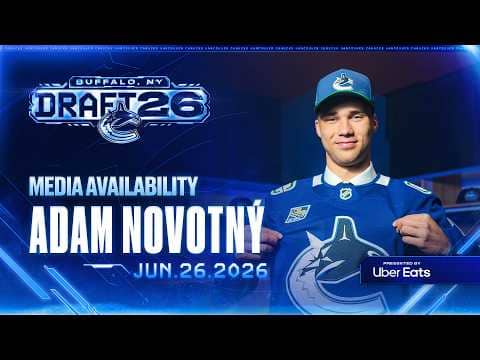 Adam Novotný Media Availability | Canucks 24th Overall Pick | 2026 NHL Draft
