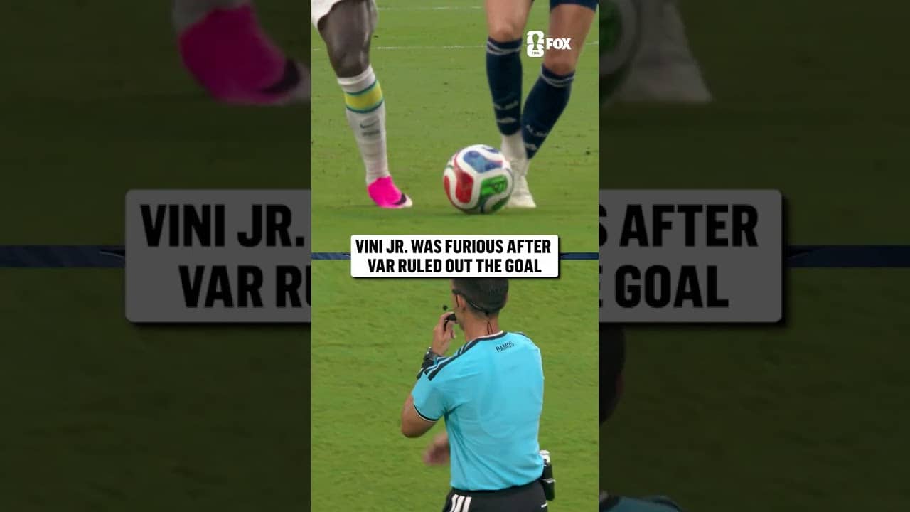 Vini Jr. nearly had a brace but the goal was called back after a VAR check