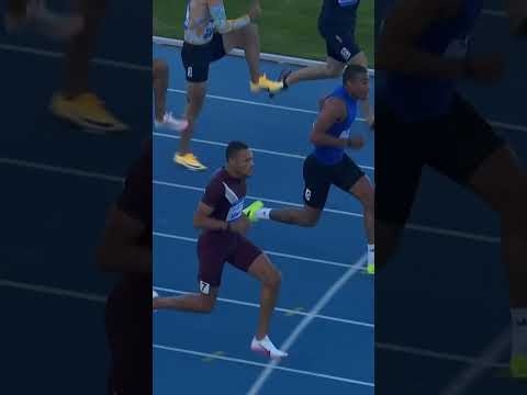 Jamal Britt clocks 13.10 and takes the win in the men's 110m hurdles in Bydgoszcz 🇵🇱