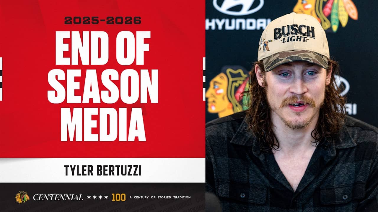Tyler Bertuzzi END OF SEASON media 🎙️| Chicago Blackhawks