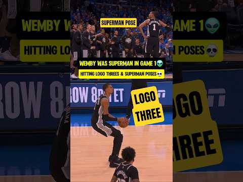 Wemby turned into Superman in Game 1🦸‍♂️