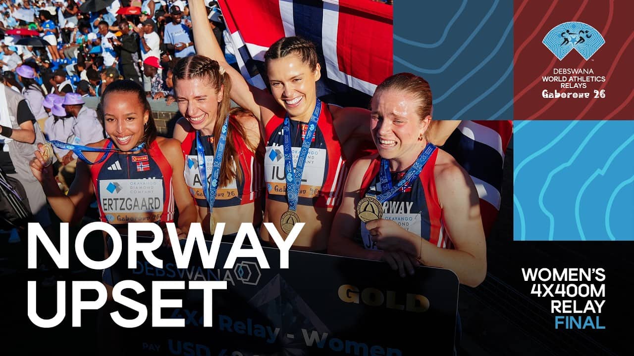 Norway edge out Spain in women’s 4x400m final for gold | World Athletics Relays Gaborone 2026