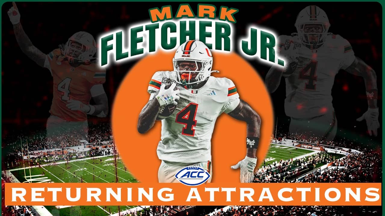 Miami RB Mark Fletcher Jr. | 2026 ACC Football Returning Attractions