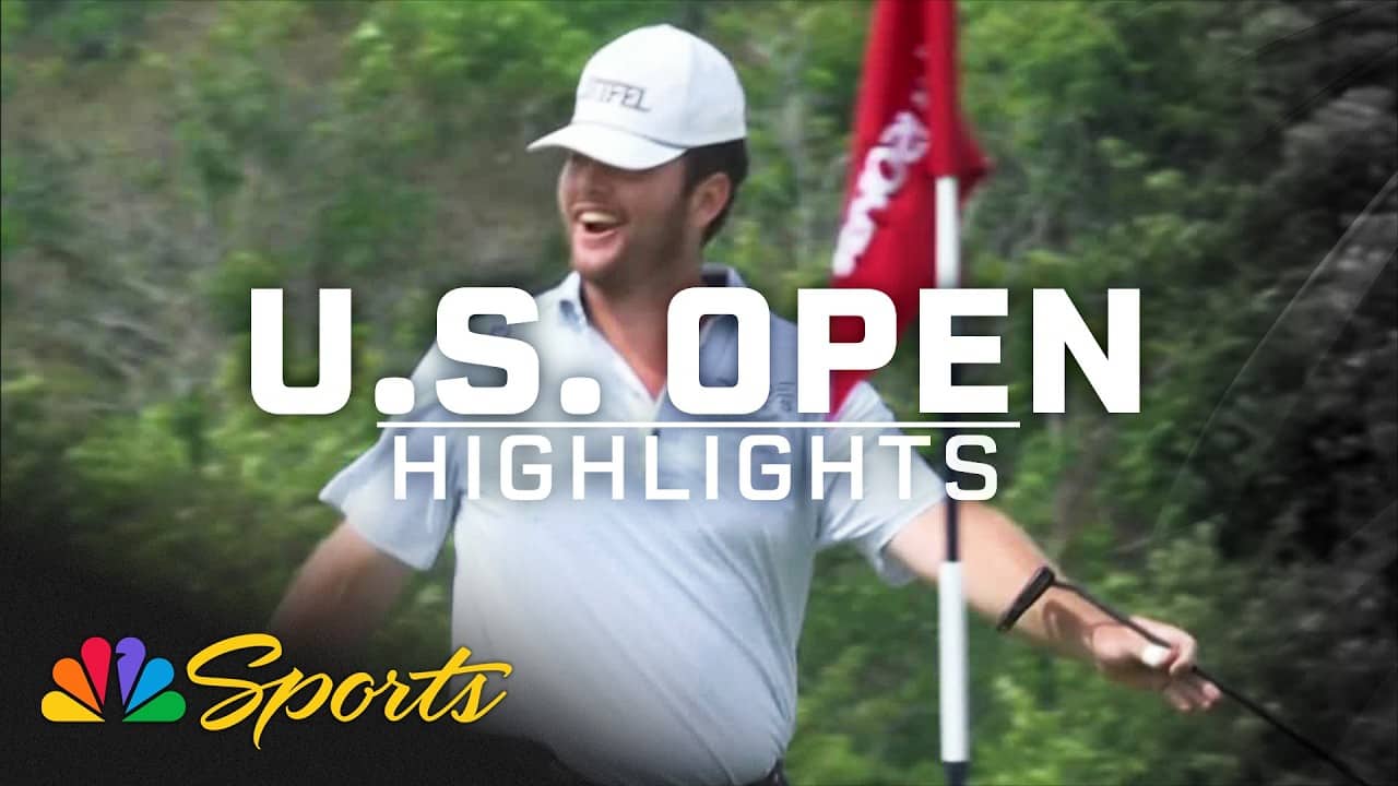 Harry Higgs buries SENSATIONAL birdie from off the green at U.S. Open | Golf on NBC Sports