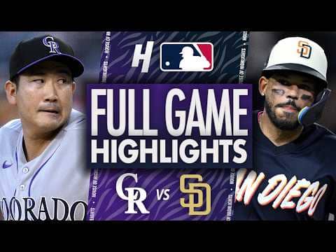 Colorado Rockies vs San Diego Padres - FULL GAME HIGHLIGHTS 🔥 April 10, 2026 MLB Season