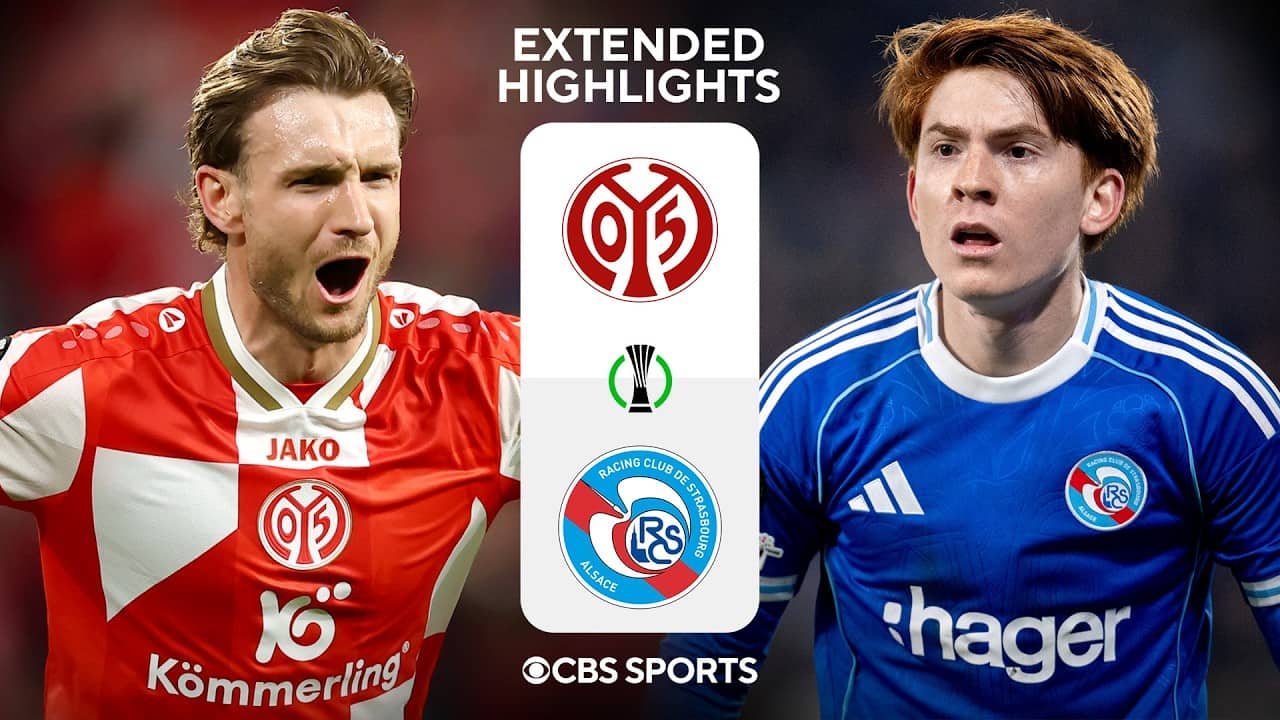 Mainz vs. Strasbourg: Extended Highlights | UECL Quarterfinals - Leg 1 | CBS Sports Golazo