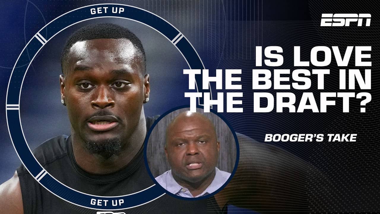 Booger McFarland's HOT TAKE on RB prospect Jeremiyah Love ahead of the draft 🔥 | Get Up