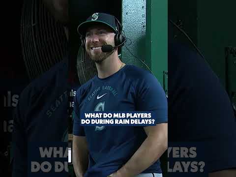 rain delay activities... Active Mic presented by Wells Fargo #baseball #mlb #baseballplayers