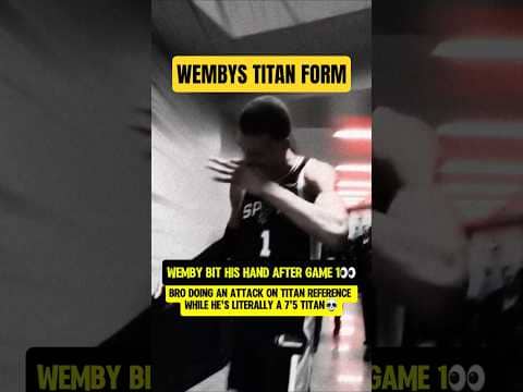 Wemby triggered his TITAN FORM😤