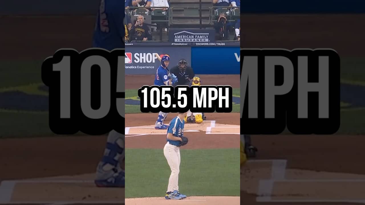 Jacob Misiorowski hits 105.5 mph in the first inning. 😳😳😳