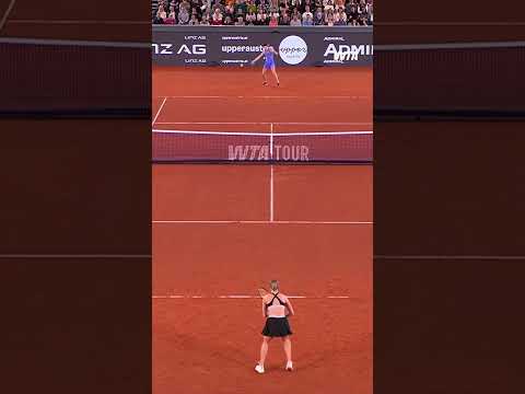 Lilli Tagger on the attack! #WTA #LilliTagger #WTALinz #Tennis