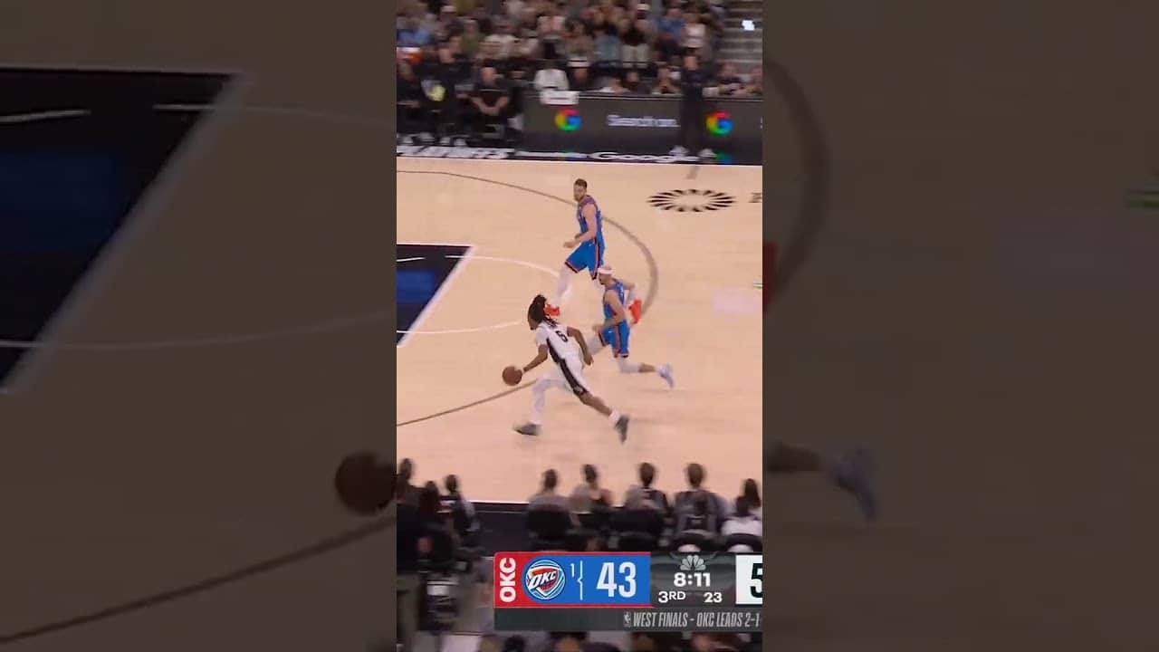 PICKPOCKET ➜ POSTER 😤🔥 #nba #spurs 📺 NBC | Peacock