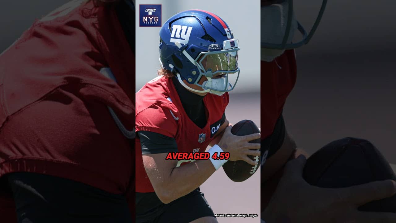 Dart Held the Ball TOO Long and the Numbers Prove It 👇 #jaxsondart #giants #nfl