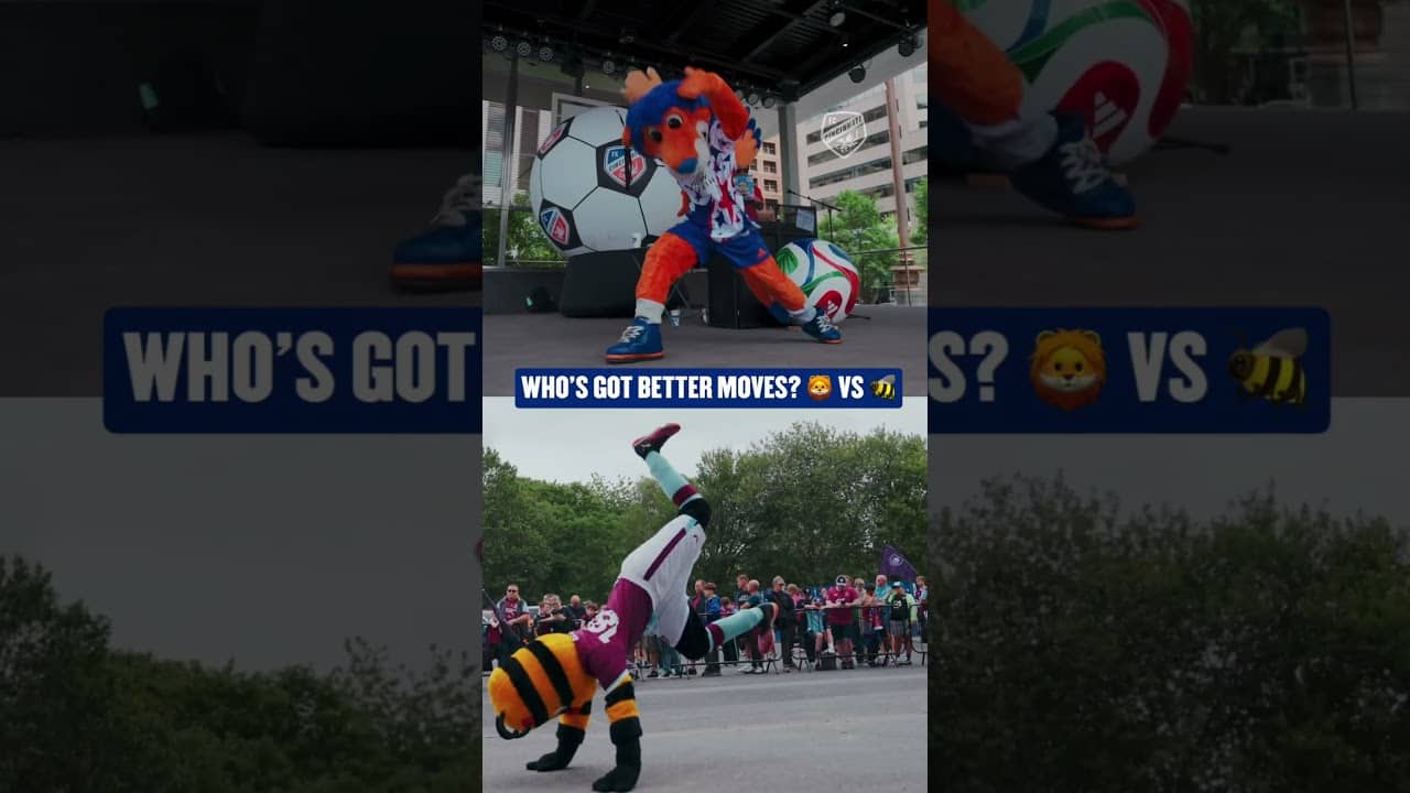 We put our mascots head to head in a dance battle 🕺Who’s got the better moves?