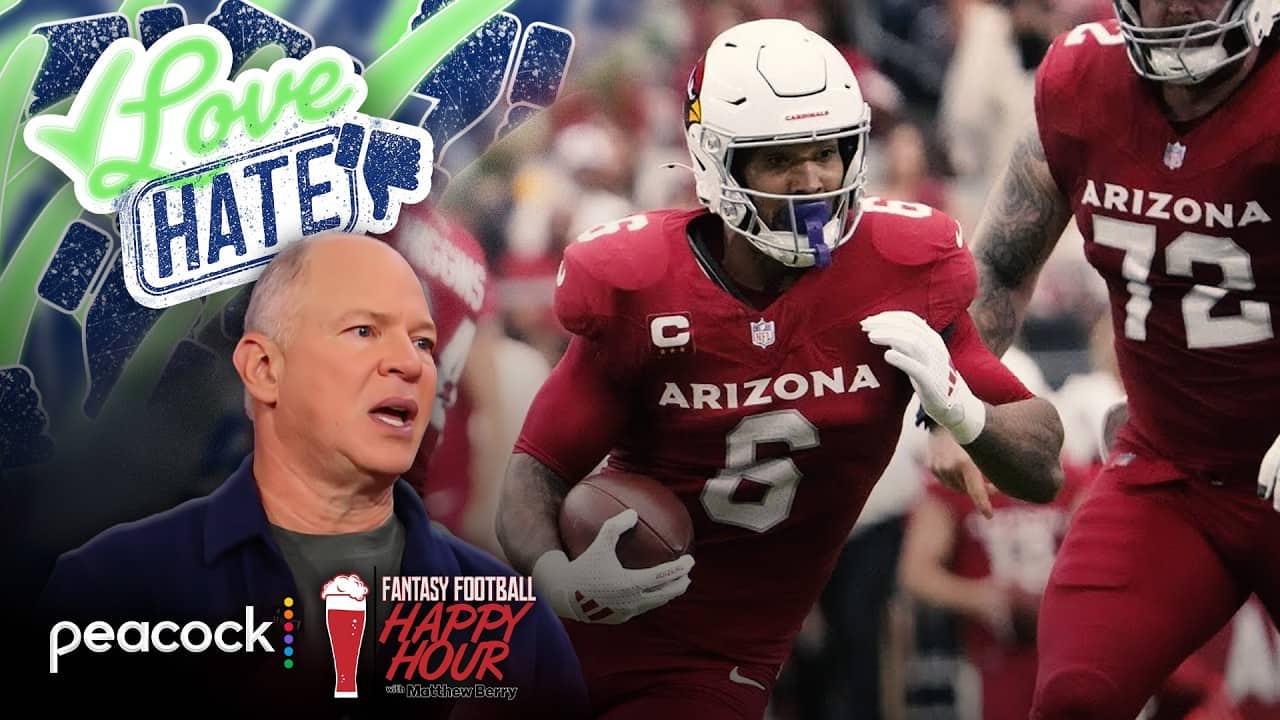 Cardinals RBs take a fantasy hit with Jeremiah Love pick | Fantasy Football Happy Hour | NFL on NBC