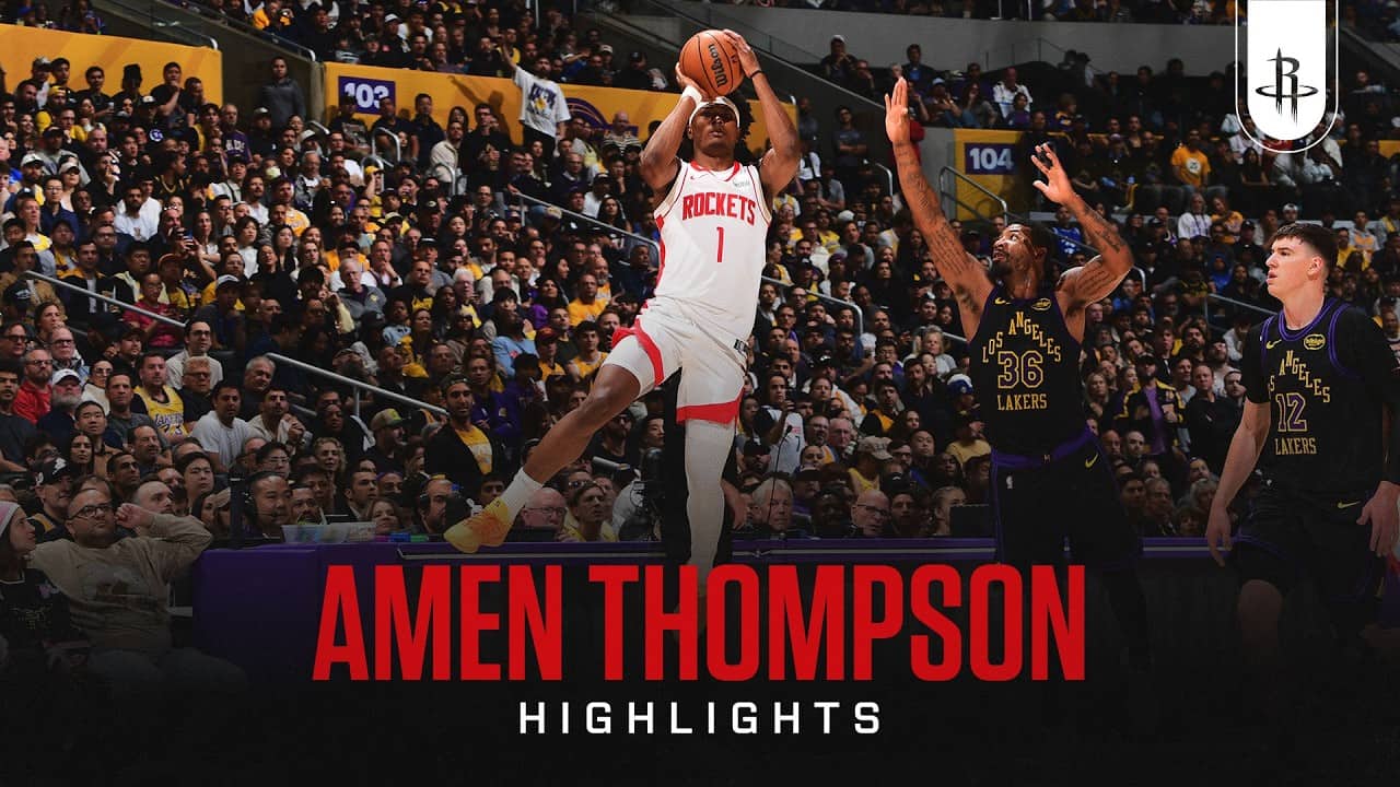 Amen Thompson (16 points) Highlights vs. Los Angeles Lakers