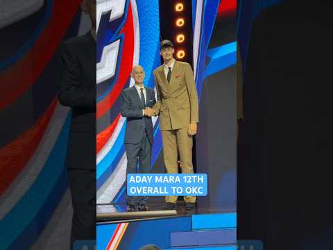 Aday Mara goes 12th overall to the Oklahoma City Thunder in the 2026 NBA Draft