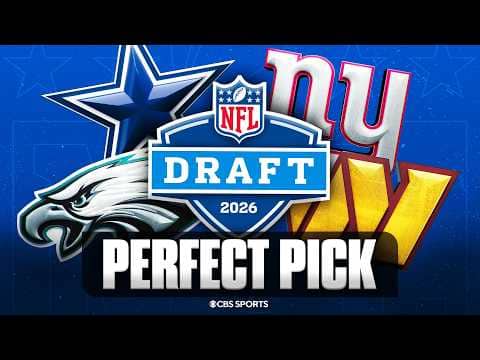 The PERFECT draft pick for every NFC East team 👀 | Giants, Commanders, Cowboys, Eagles