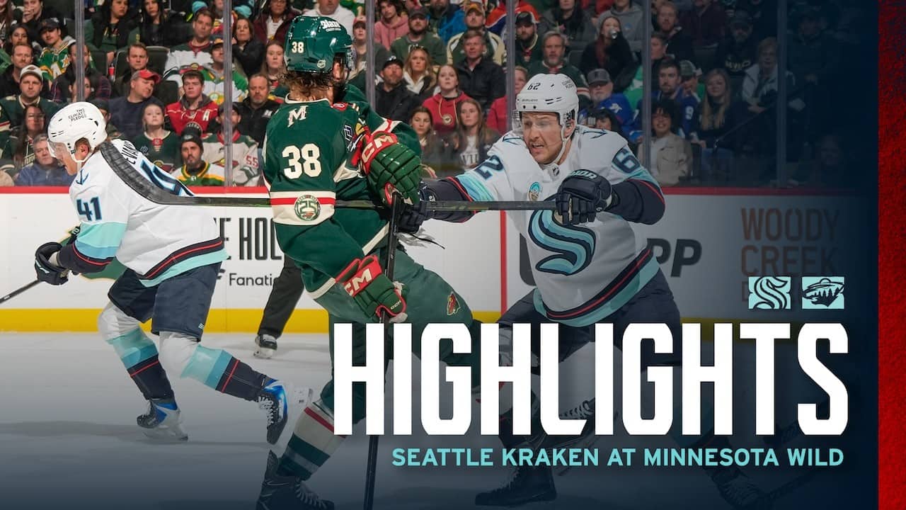 Seattle Kraken at Minnesota Wild | 4/8 Game Highlights