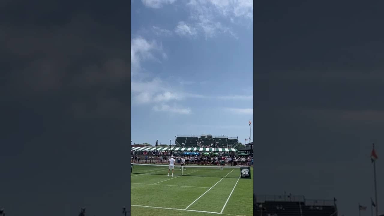 Bill Ackman plays tennis: Billionaire draws cheers from the crowd with net play in Newport doubles