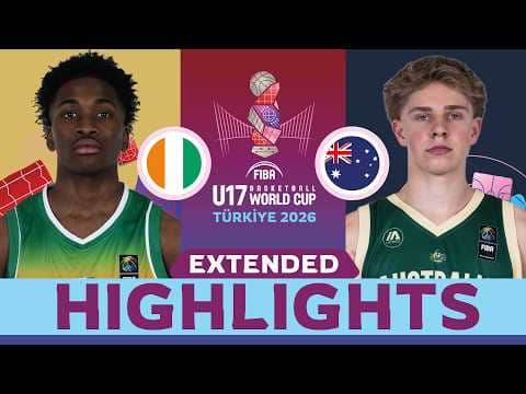 Côte D'ivoire 🇨🇮 vs Australia 🇦🇺 | Extended Highlights | FIBA U17 Basketball World Cup 2026