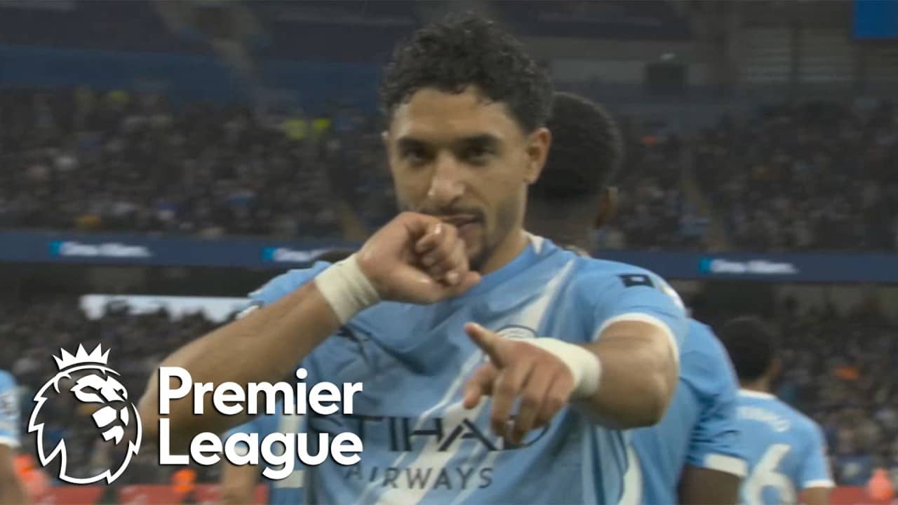 Omar Marmoush's strike gives Man City 2-0 lead over Crystal Palace | Pro Football Talk | NFL on NBC
