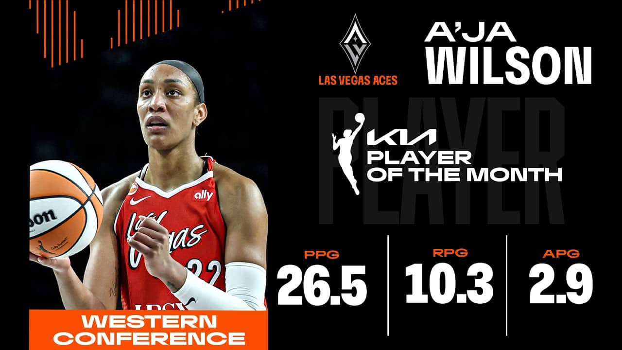 June Western Conference Player of the Month: A'ja Wilson