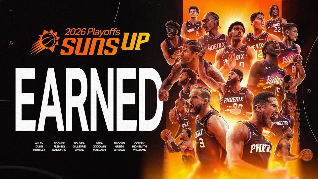 EARNED OUR WAY. The Phoenix Suns Are Headed to the 2026 NBA Playoffs!