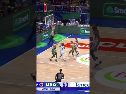 Jalen Brunson dominates the paint like a BIG 😤 #FIBAWC